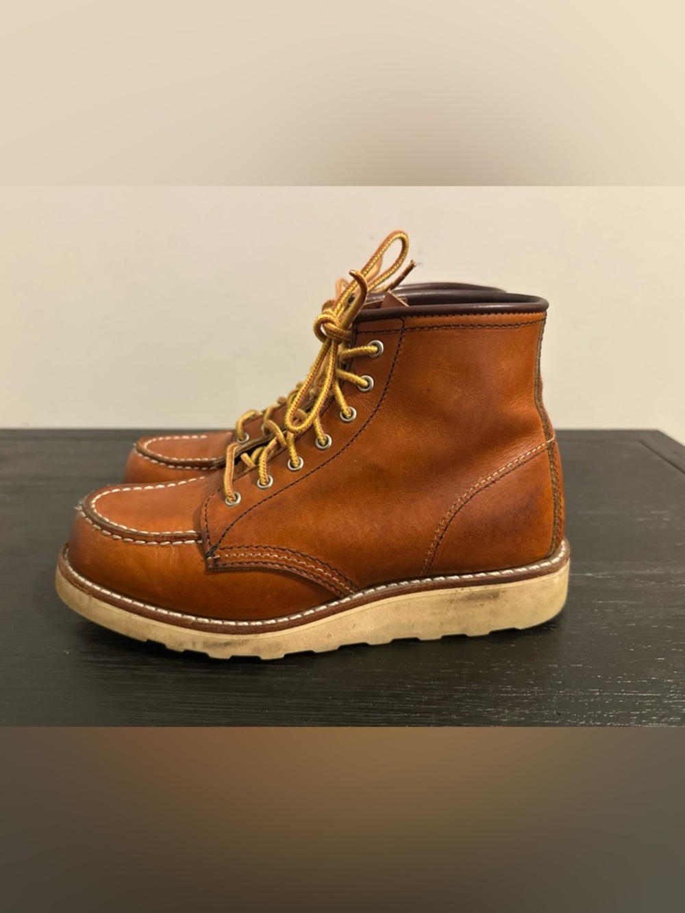 Red Wing Heritage Women's 6-Inch Classic Moc Toe Pro Legacy Brown Size 5.5B Bin8 - Picture 2 of 10